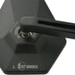Daytona E-Marked Mirror Hexagon Black Aluminum Handlebar End Side View 89431