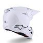 ALPINESTARS SM3 Solid Helmet WHITE-GLO 2025 Model