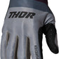 THOR Assist React MX Motorcross Gloves Gray/Purple 2023 Model