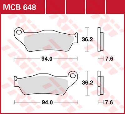 Trw All Round Sintered Metal Brake Pads For KTM EXC-F 450 1992-2027 MCB648