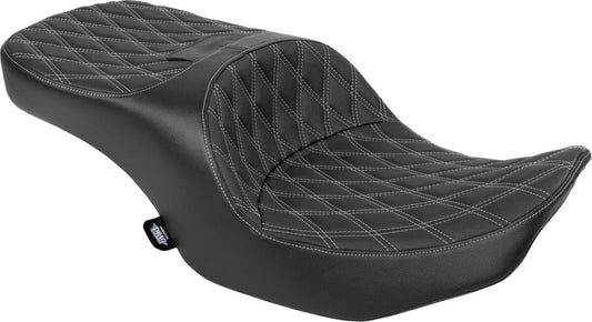 Drag Specialties Seat Black Silver For Harley Davidson FLHX 2024-2025 4715c