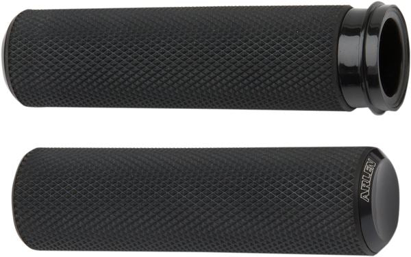 Arlen Ness Knurled Grips Black Anodized For HD FLTRXSE 1977 07-24 07-327