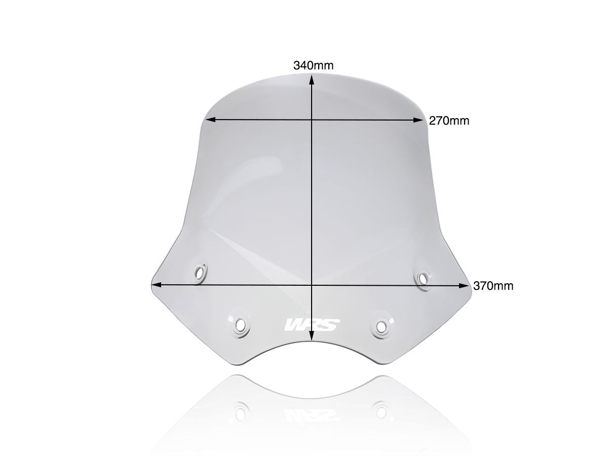WRS Windscreen Inter BMW R1200r Smoke Bm044f