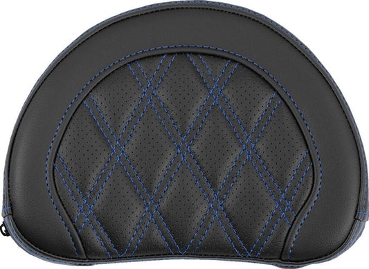 Saddlemen Contoured Sissy Bar Pad Black Blue Saddlehyde 051318401