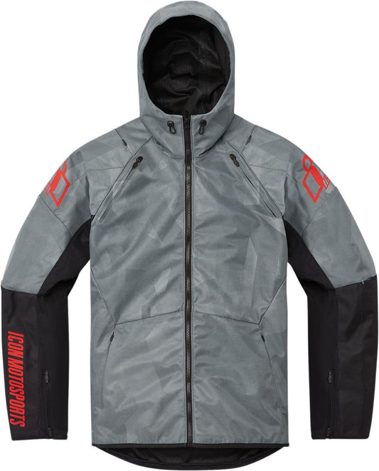 Icon Airform Battlescar Motorcycle Jacket Gray 4XL
