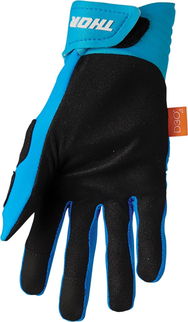 THOR Rebound MX Motorcross Gloves Blue/White 2023 Model
