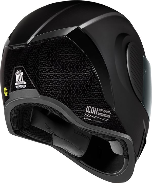 ICON Airform™ Counterstrike MIPS® Black Motorcycle Helmet