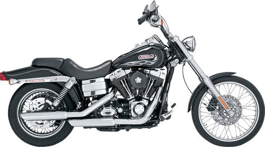 Vance & Hines 3" Twin Slash Slip-On Mufflers Chrome For HD FXDB 1690 91-17 16337