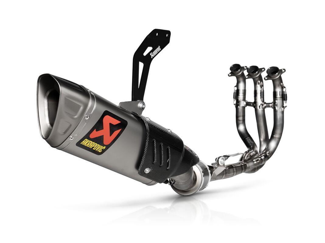 AKRAPOVIC Titanium Evolution Line Full Exhaust System Street for Triumph Daytona 660 ABS 24-26 S-T6E1-APLT