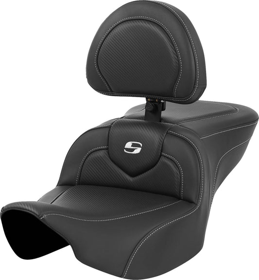 Saddlemen Roadsofa Seat With Backrest For HD FLTRXSE 1977 23-24 823-07-185BR