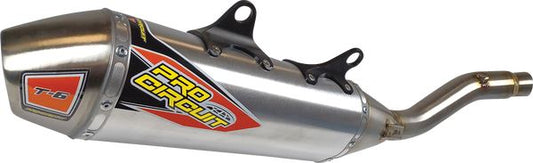 PRO CIRCUIT T-6 Stainless Slip-On Muffler To Fit Husqvarna FC250 350 KTM SX-F250 350