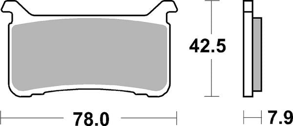 Sbs DC Racing Dual Carbon Brake Pads For Honda CMX 1100 2017-2024 Set of 2 947HS
