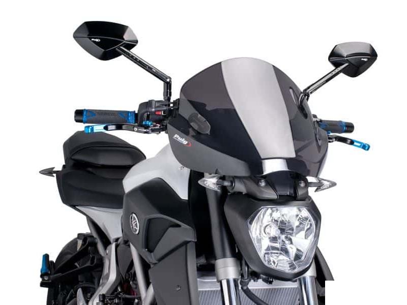 PUIG Trend Screen Black for Yamaha MT-07/MT-09/MT-10 14-24 6892N