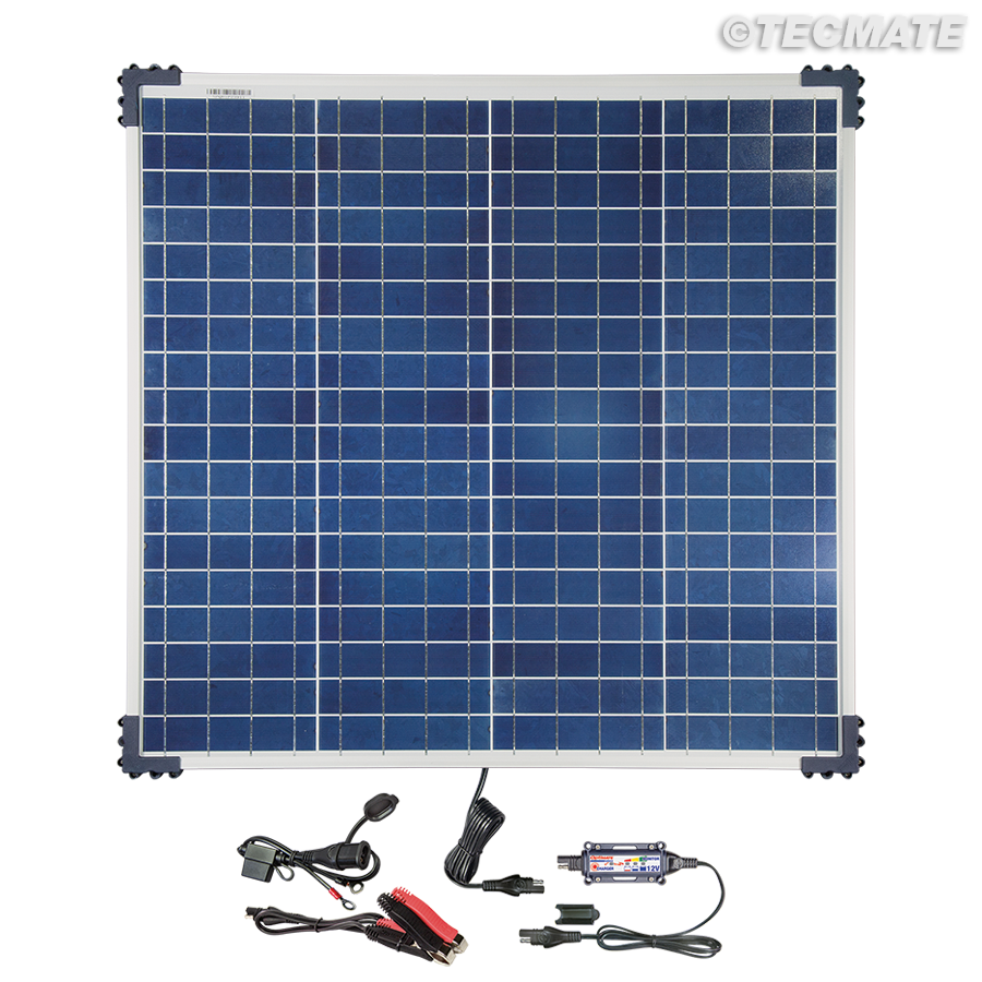 Optimate Solar Panel Charger Maintainer 60w Shed Caravan Van Garage OP60