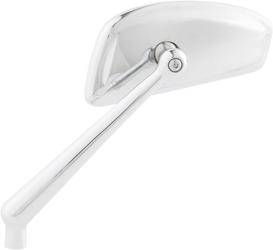 Arlen Ness Tearchop Mirror Chrome Silver Stainless Steel Screw-In Left 510-005