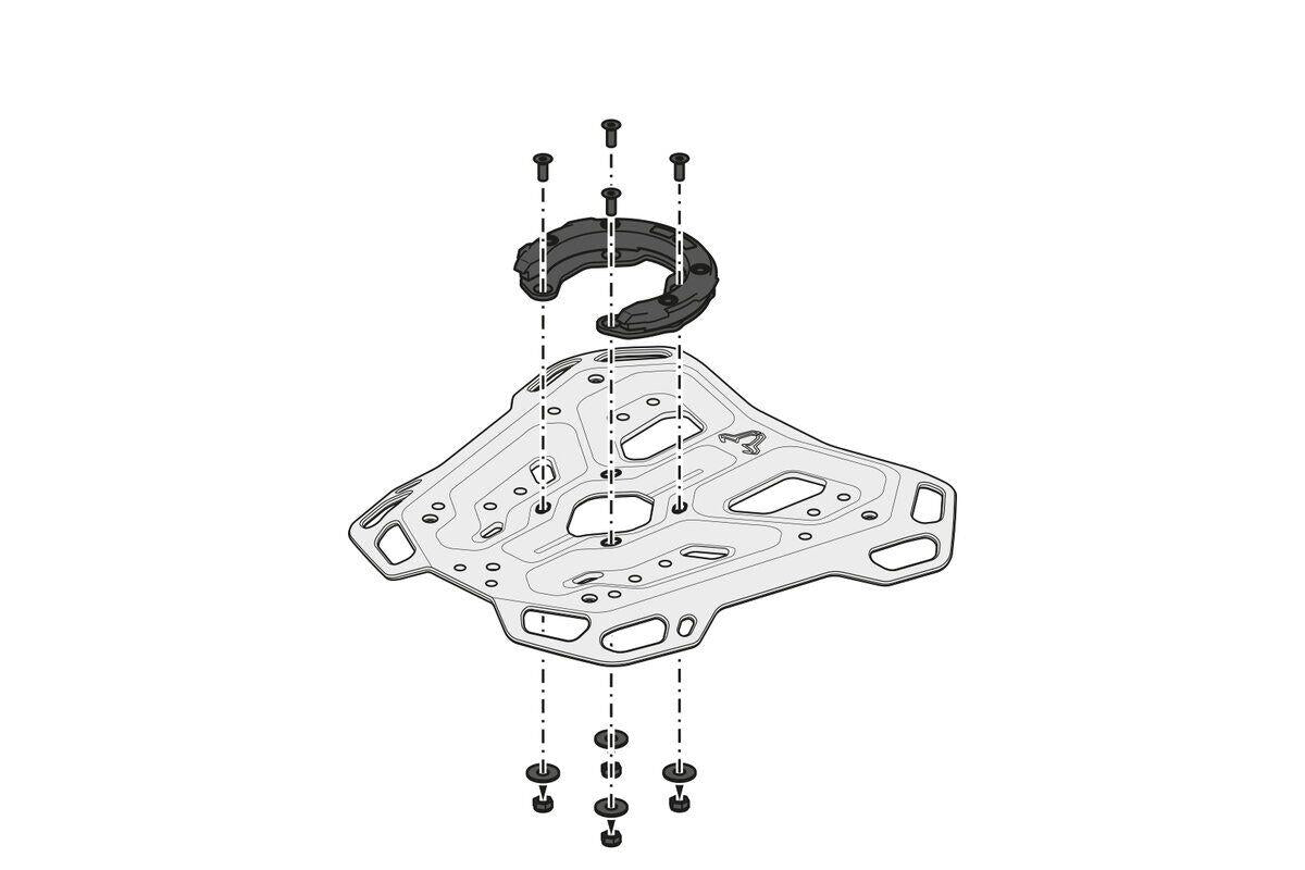 SW MOTECH Adventure Rack Aluminium Durable Includes Hardware GPT.10.625.19001/B
