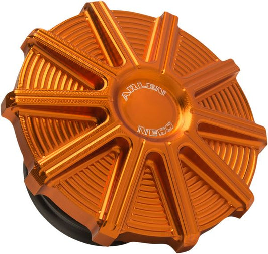 Arlen Ness Vented Gas Cap 10G Orange Aluminum For HD FXLRS 1923 91-24 701-005