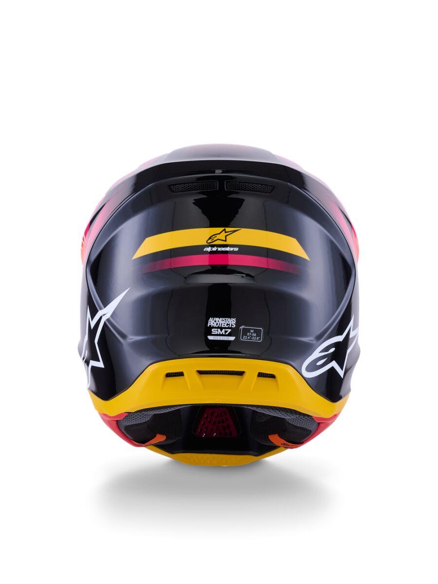 ALPINESTARS SM7 Rise Helmet BLK/YL/PINK 2025 Model