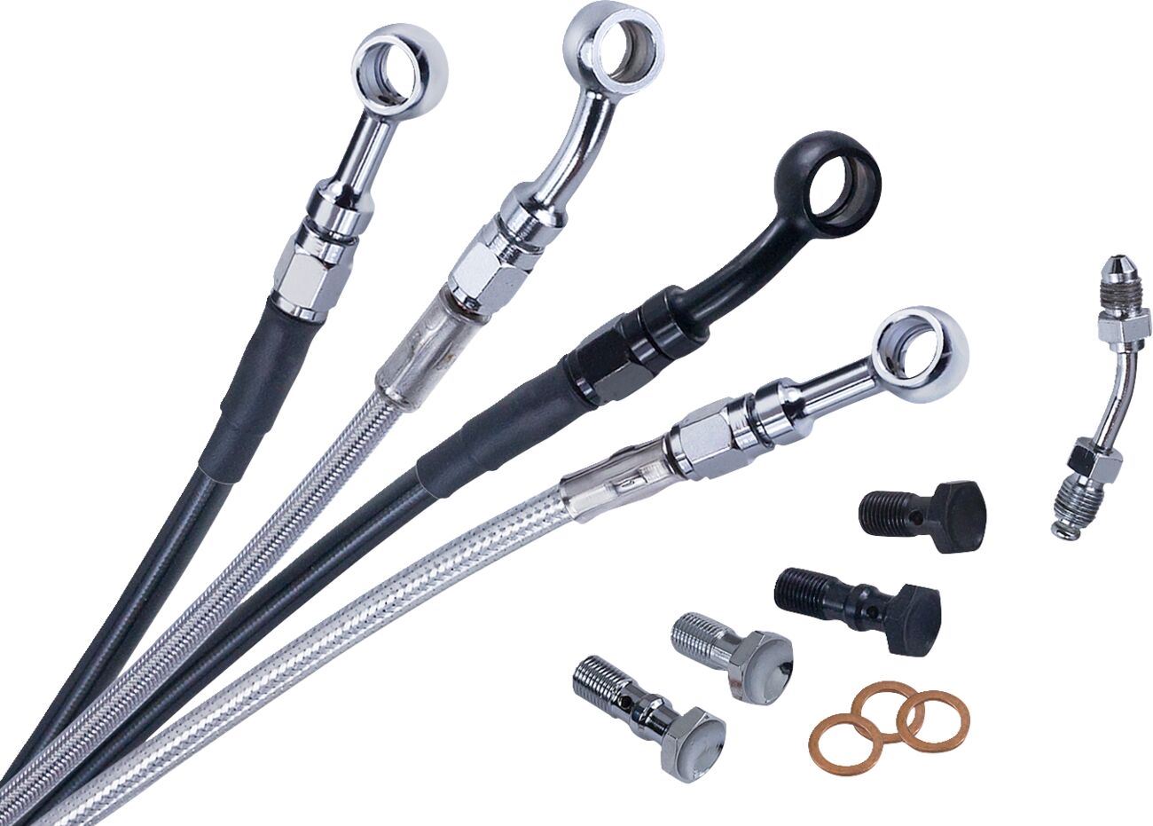 Barnett Upper Brake Line For Harley FLHXSE 1977 2023-2024 Black 251-30-51134-8