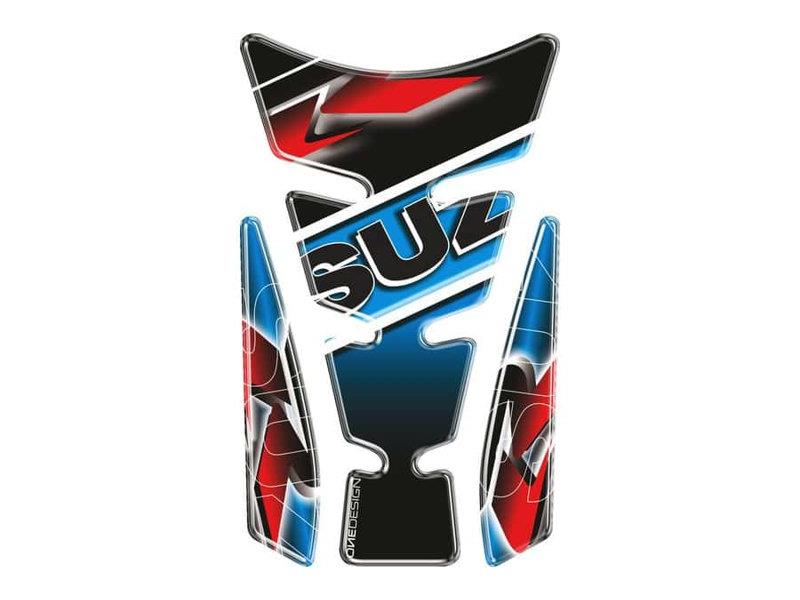 Puig Wings Tank Pad With Suzuki Logo Blue 21074H
