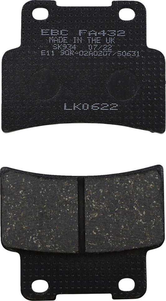 EBC Organic Base "FA" Brake Pads For Aprilia SL 900 2006-2026 Aramid Fiber FA432