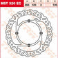Trw EC Cross Design Brake Rotor For Husqvarna CR 125 2000-2025 Silver MST320EC