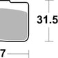 Sbs RQ Road Racing Carbon Tech Brake Pad For BMW S 1000 HP4 Race 2018 942RQ