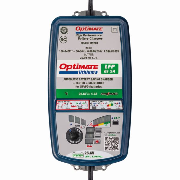 OPTIMATE LITHIUM 8S 5A Ampmatic Battery Charger Optimiser Conditioner Maintainer