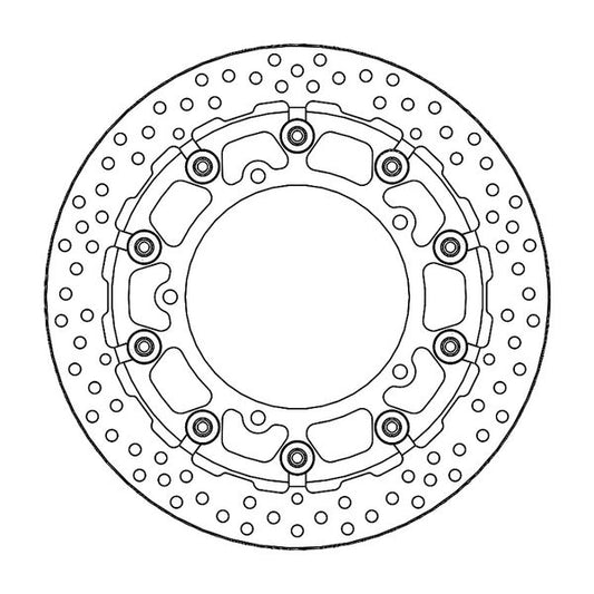 Moto-Master Halo Series T-Floater Brake Rotor For Yamaha YZF-R7 2003-2025 116125