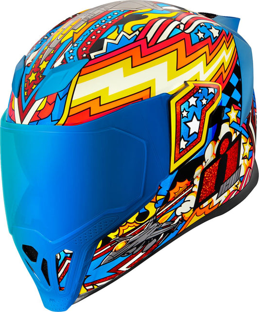ICON Airflite™ Fly Boy Motorcycle Helmet BL 2024 Model
