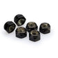 PUIG M8 Locknuts x 6 Green Universal 0832V