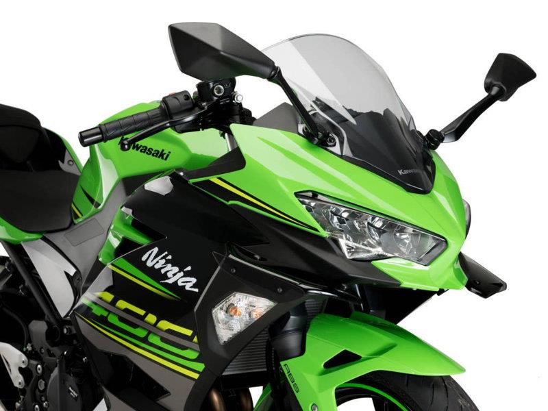 PUIG Sport Downforce Spoilers Red for Kawasaki Ninja 400 18-24 3172R