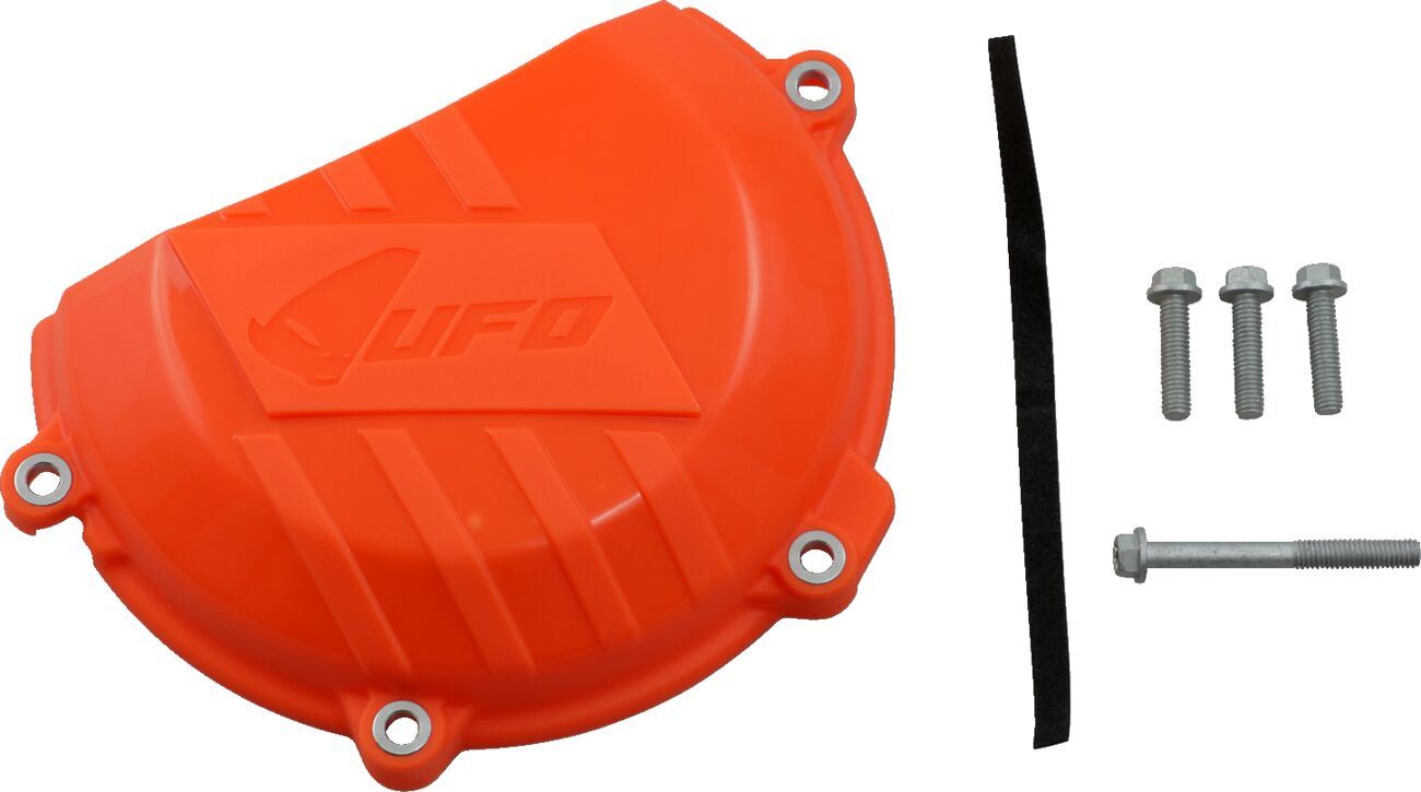 UFO CLUTCH COVER W/MOUNTING KIT KTM ORANGE AC02412