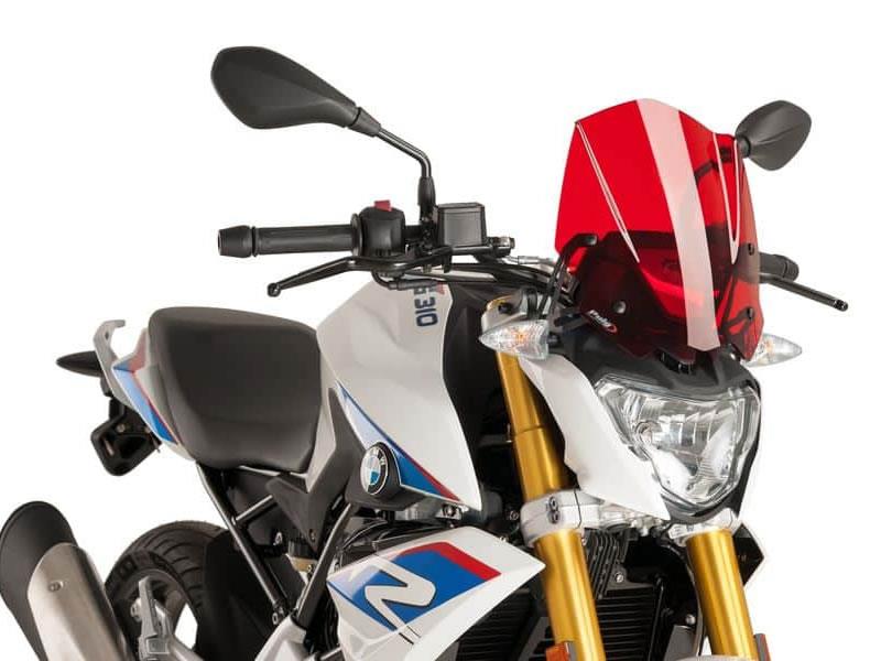 PUIG New Generation Sport Screen Red for BMW G310 R 16-25 8920R