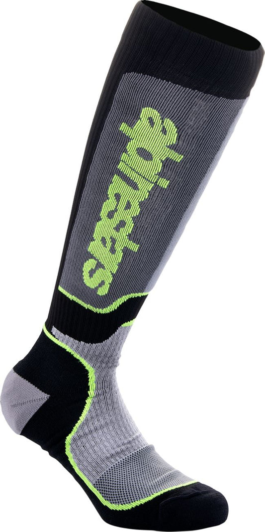 Alpinestars Mx Plus Socks Green Grey Black