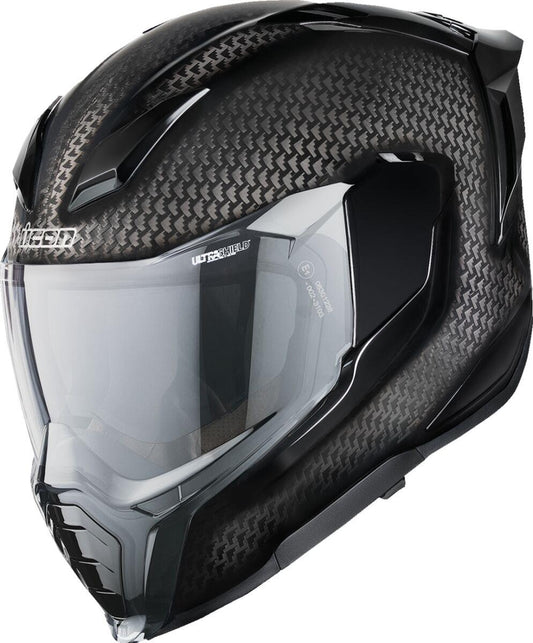 ICON Ultraflite Carbon Black Motorcycle Helmet
