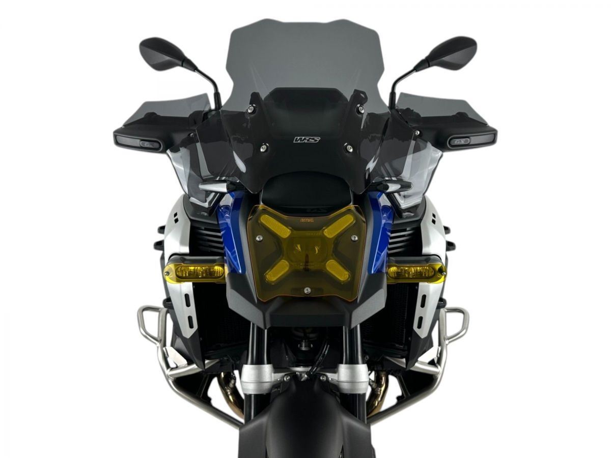 WRS Windscreen Touring Plus With Radar For BMW R1300GS Adventure Dark Smoke Bm109fs