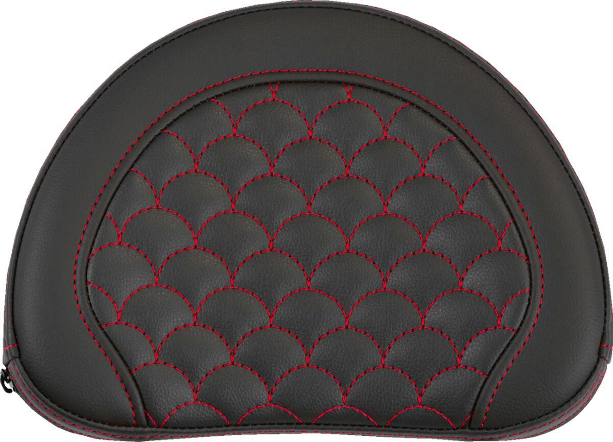 Saddlemen Contoured Sissy Bar Pad Black Red Saddlehyde 051319004