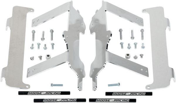 Moose Offroad Radiatior Braces For Yamaha YZ 125 2002-2024 Silver 11-150