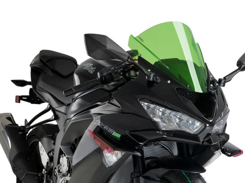 PUIG Sport Downforce Spoilers Red for Kawasaki ZX-6R 636 18-23 3176R