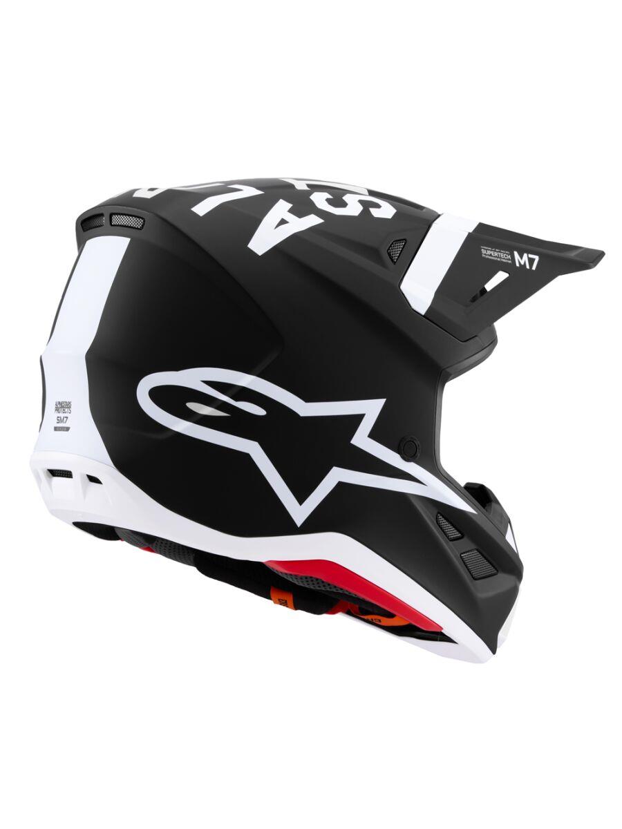 ALPINESTARS SM7 Dasher Helmet BLK/WHT 2025 Model