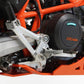 AXP Racing Skid Plate Orange Polyethylene (Hdpe) For KTM Enduro 2008-2025 Ax1700