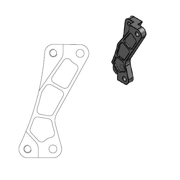 Moto-Master Street Rotor Adapter Bracket For Yamaha WR 250 F 2016-2019 211076