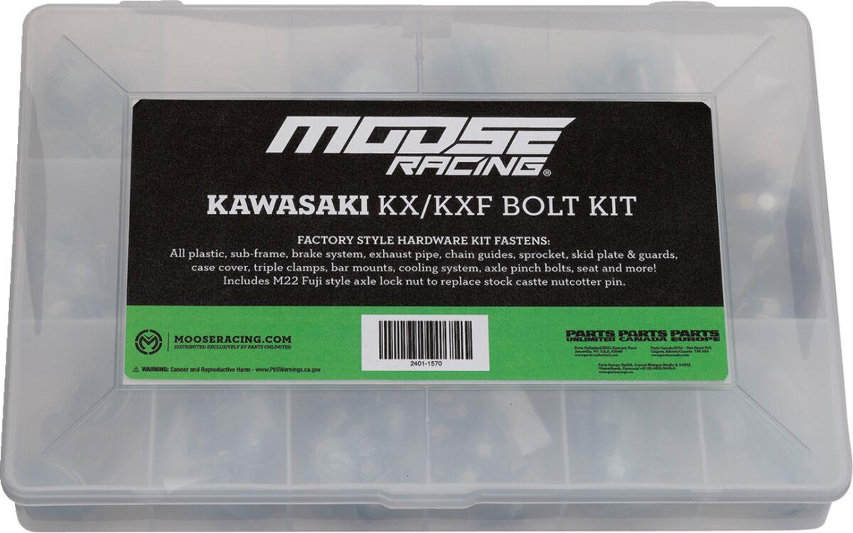 Moose Offroad M1 KX/KXF Bolt Kit For Kawasaki KX 250 2000-2026 Kit BKP-05