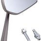 Arlen Ness Mini Stocker Mirror Anodized Silver Aluminum Screw-In Right 13-169