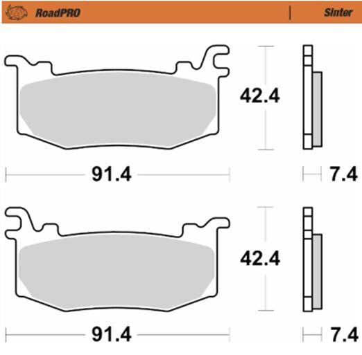 Moto-Master Sintered Brake Pads For Ducati Panigale V4 1100 2025-2026 416901