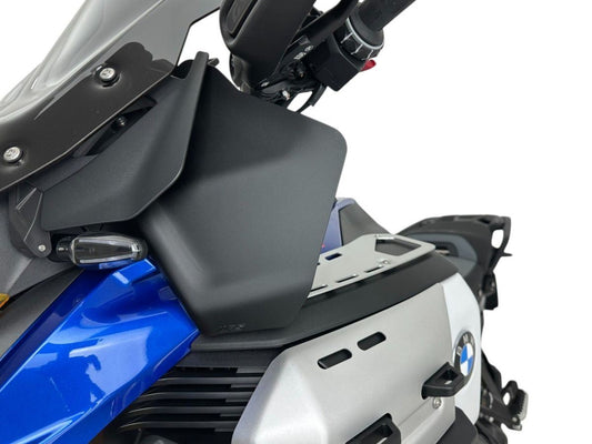 WRS Side Deflectors Larger For BMW R1300GS Adventure Matt Black Bm106no