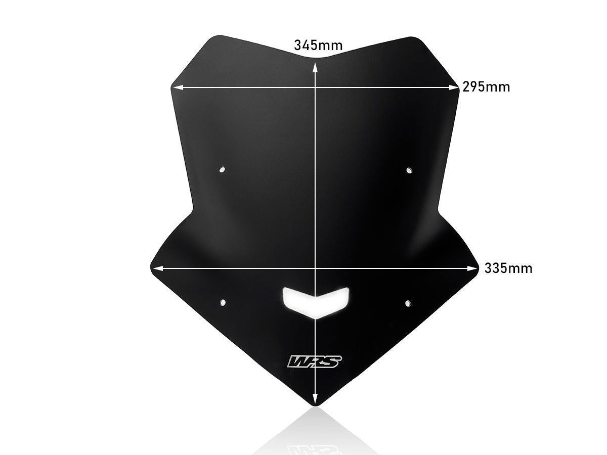 WRS Windscreen Sport Yamaha Mt-10 Matt Black Ya026no