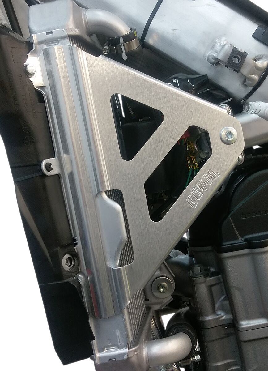 Devol Radiator Race Brace Set For Honda CRF 450 R 2017-2020 Silver 0122-1204