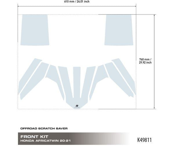 UNIRACING Scratch Saver FRONT AFRICA TWIN K49811